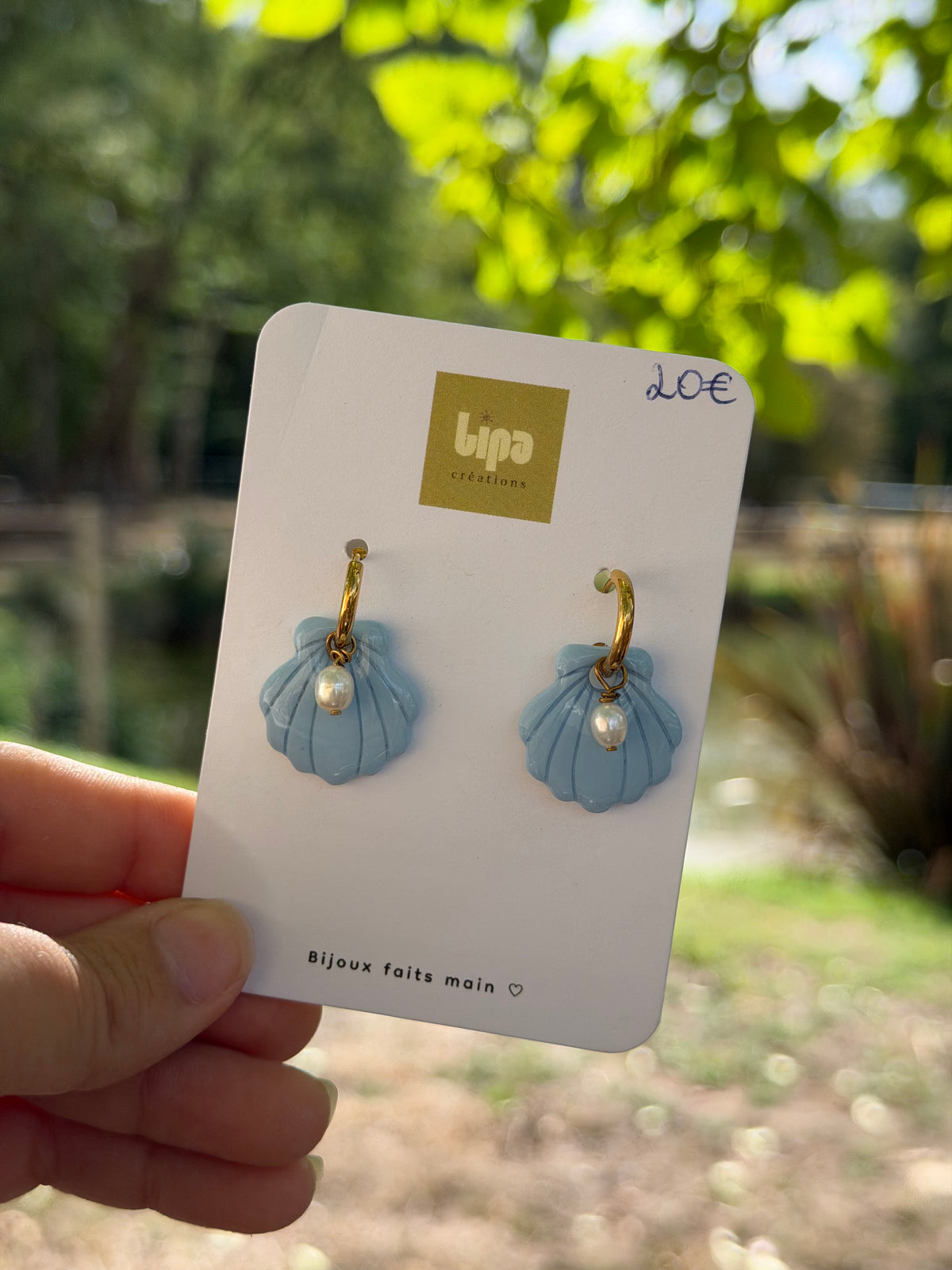 Boucles d'oreilles Écume