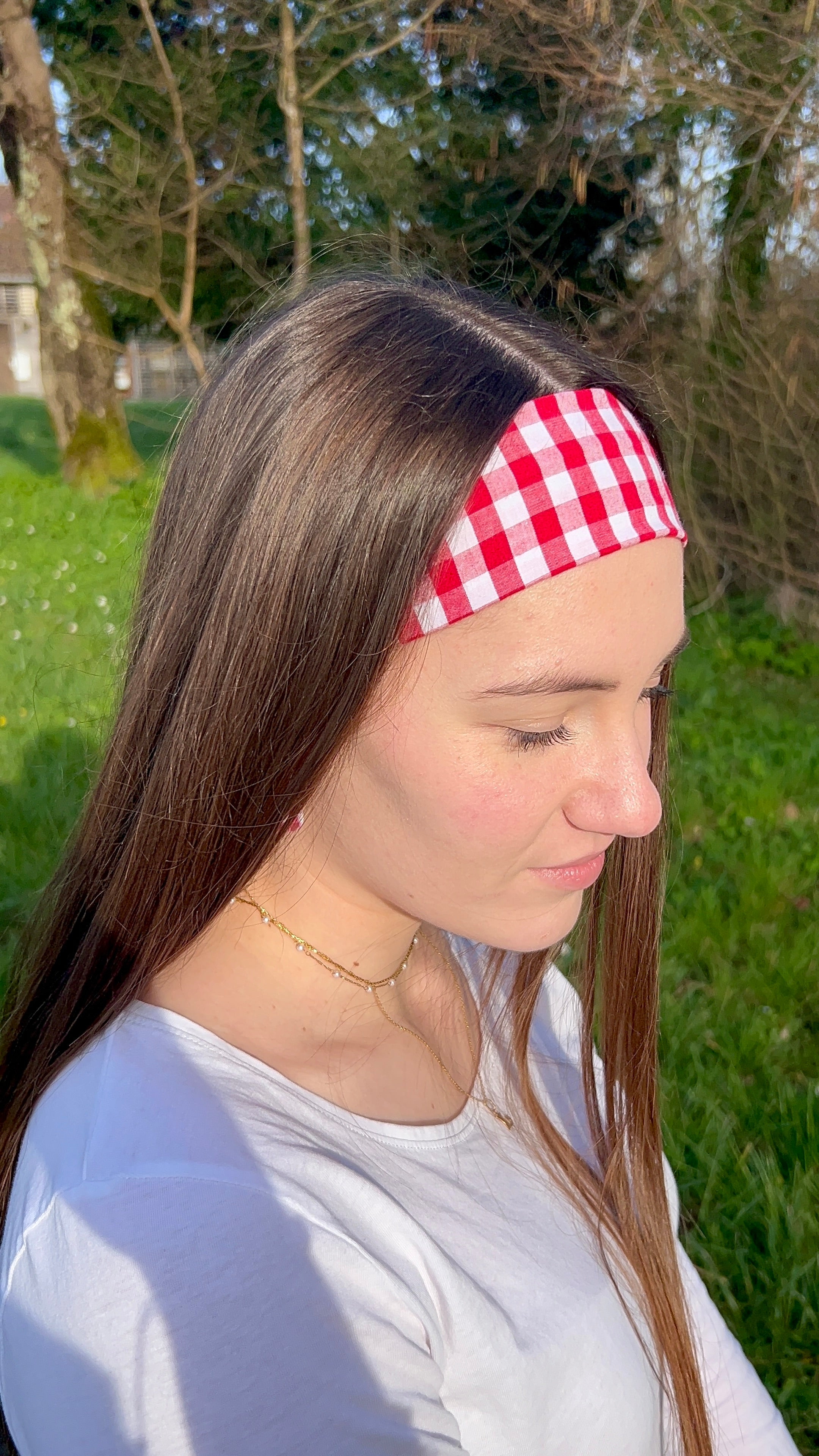 Bandeau Vichy Rouge