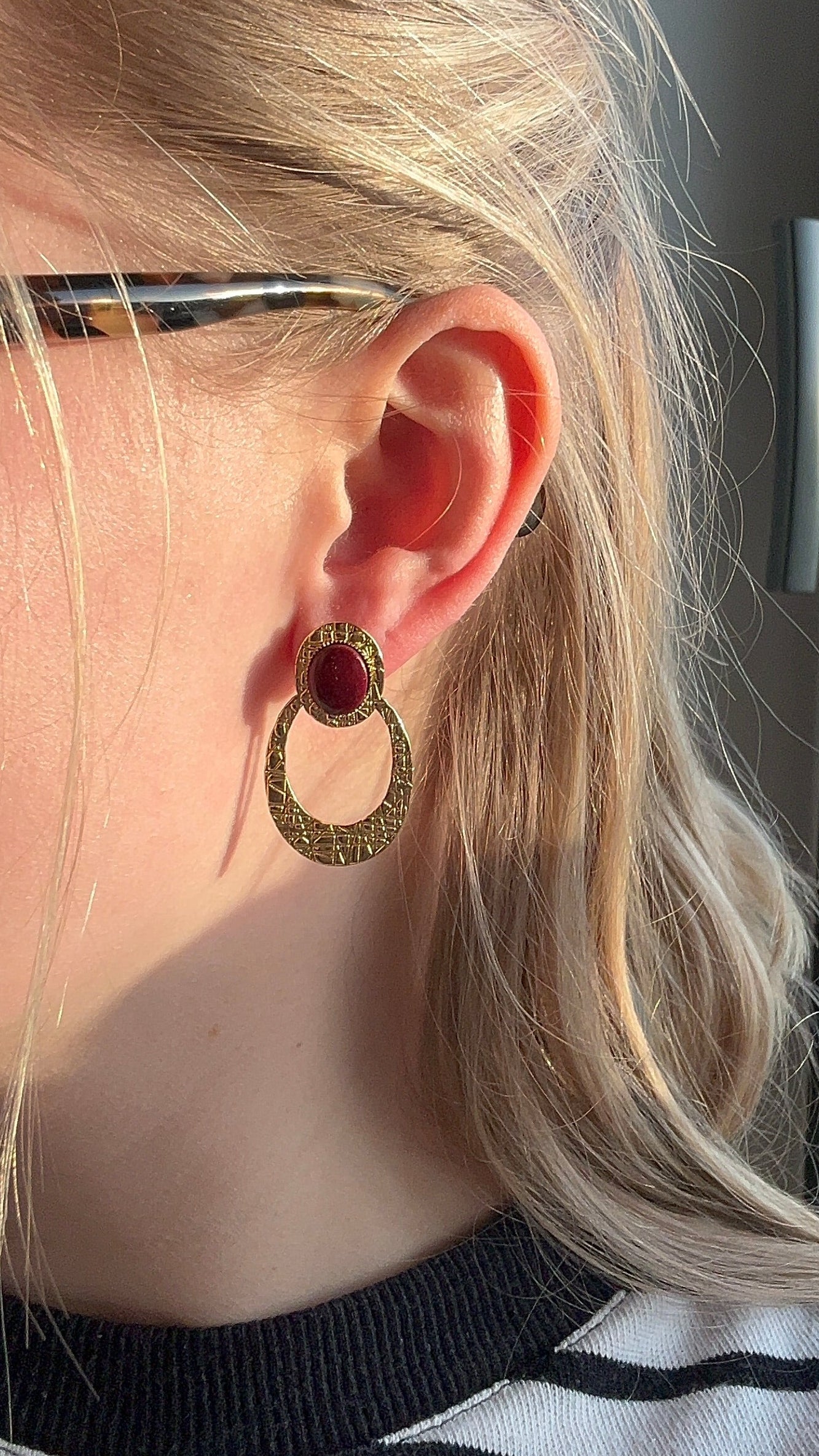 Boucles d’oreilles Bordeaux