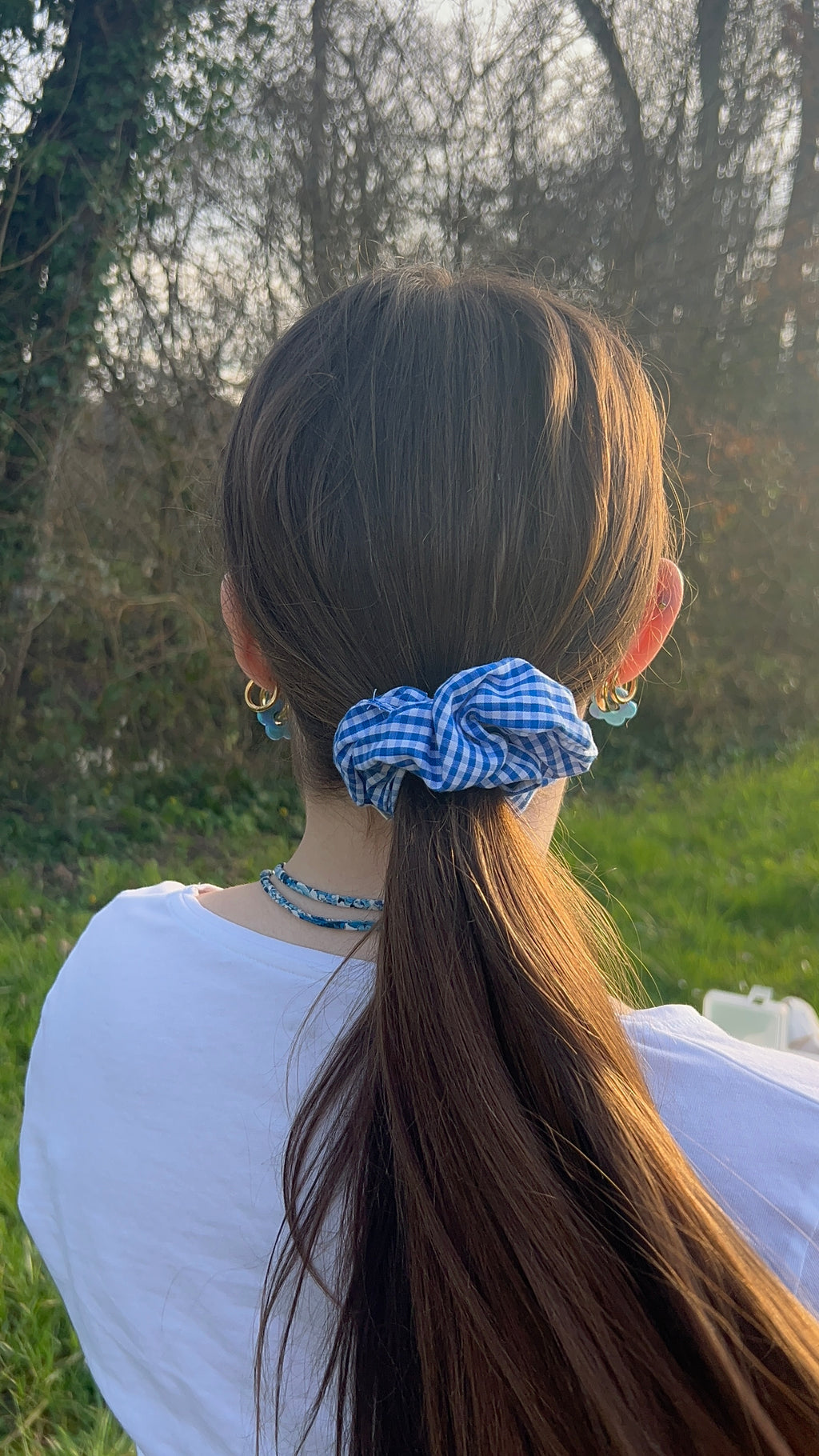 Chouchou Vichy Bleu